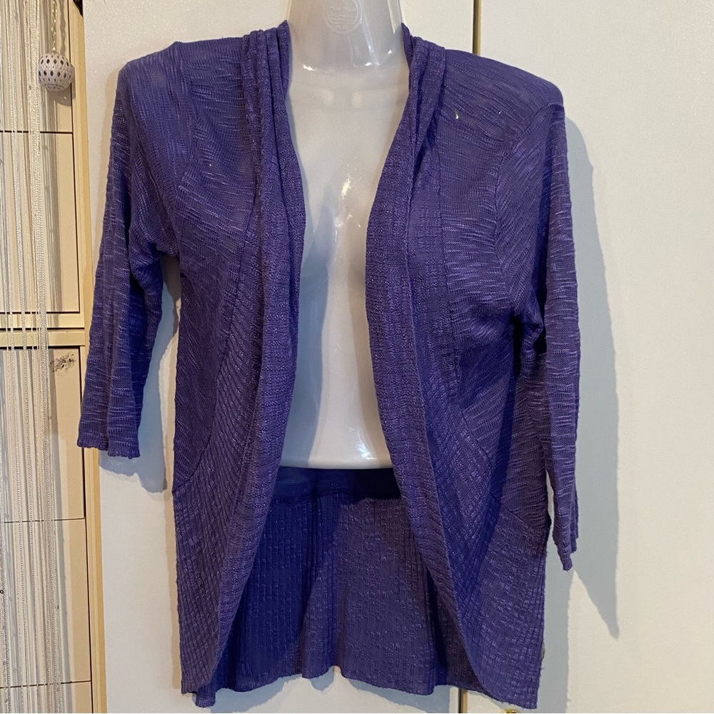 Seduction Purple Cardigan Shrug Size Small